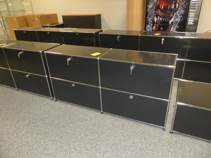 USM Haller - Sideboard, schwarz Maße in cm ca. 153 x 38 x 74